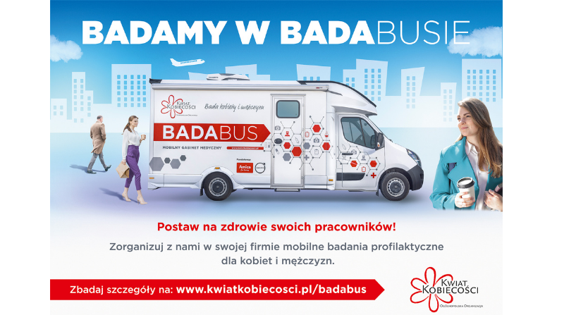 Informacja prasowa – BADABUS Ogólnopolskiej Organizacji Kwiat Kobiecości rusza w Polskę!