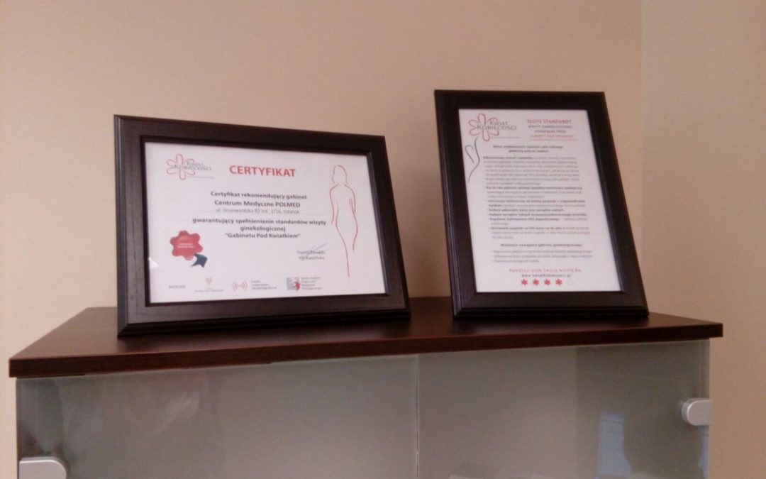 Centra Medyczne Polmed otrzymały certyfikaty “Gabinety pod Kwiatkiem”